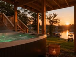 Lakefront, Indoor Slide, Hot Tub, Game Room, Dock